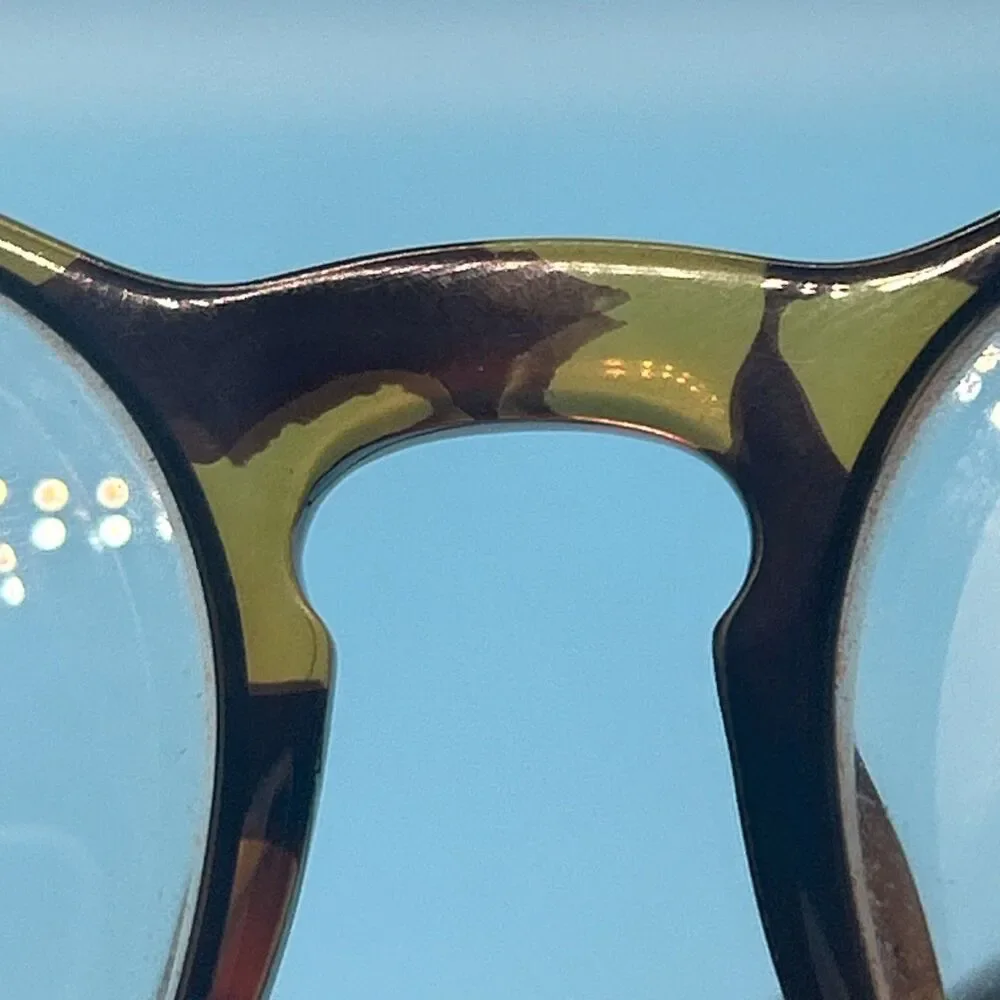 Vintage Optyl Esprit icm 7036 10 Eyeglasses Frame Tortoise Round 10-53-18